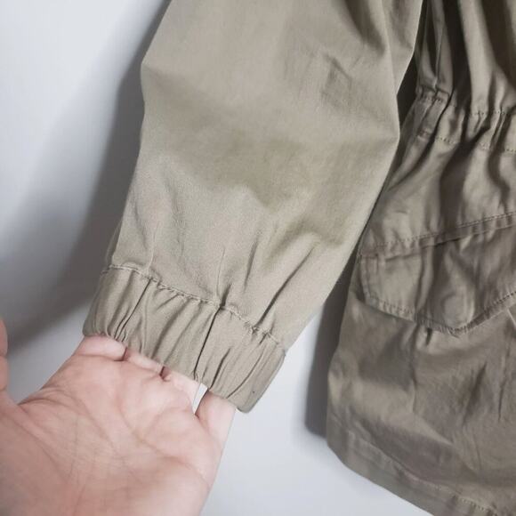 Elliott Lauren Women's Cotton Old Money Jacket Large Cinched Waist Neutral - Picture 4 of 7